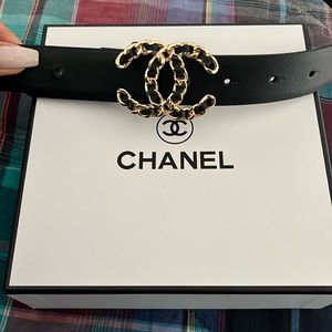 Black belt with gold